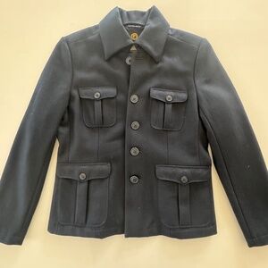 Lucky Brand Navy Blue Wool Jacket